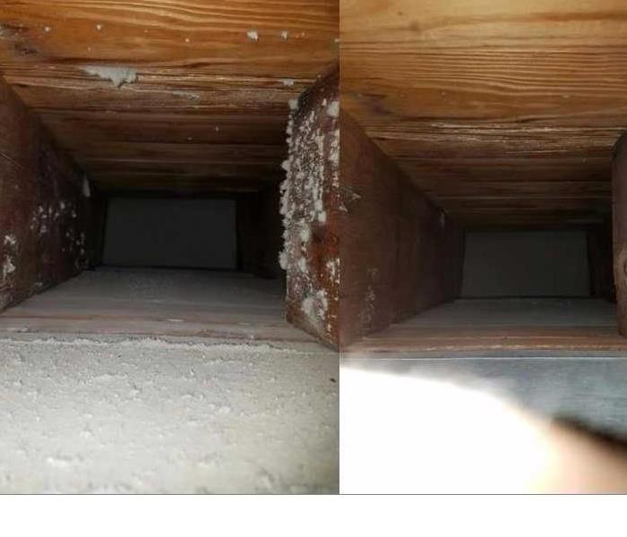 Before and After of a Duct Cleaning